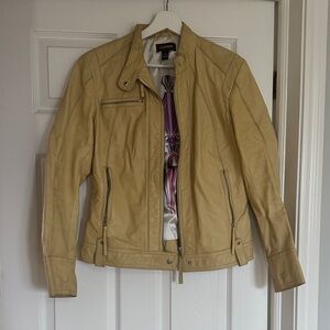Danier Dusty Leather Bomber Jacket